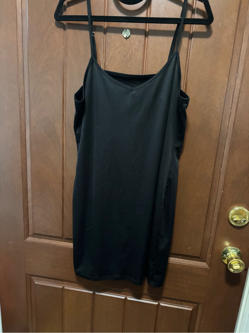 Classic Black Spaghetti-Strap Mini Dress